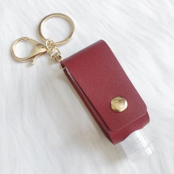 Leather Keychain & Hand Sanitizer Travel B… - Picture 4 of 10